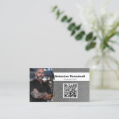 Persoonlijk Chef Diamond Bord Aangepast Foto QR Co Visitekaartje (Staand voorkant)