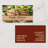 Persoonlijk chef-kok Sous Chef Restaurant Visitekaartje (Voorkant / Achterkant)