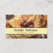 Persoonlijk chef-kok Sous Chef Restaurant Visitekaartje (Voorkant)