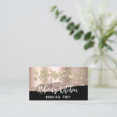 Persoonlijk Chef Restaurant Catering QR Logo Gold Visitekaartje (Staand voorkant)
