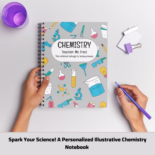 Persoonlijk Chemie Notitieboek – Aangepaste Naam O