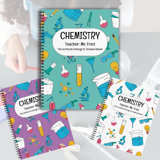 Persoonlijk Chemie Notitieboek – Aangepaste Naam O