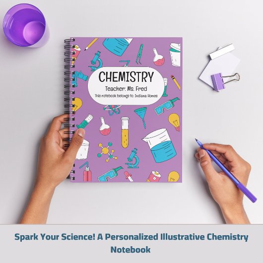 Persoonlijk Chemie Notitieboek – Aangepaste Naam O