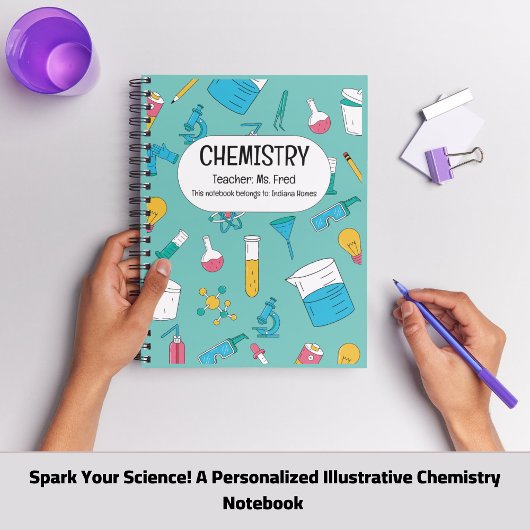 Persoonlijk Chemie Notitieboek – Aangepaste Naam O