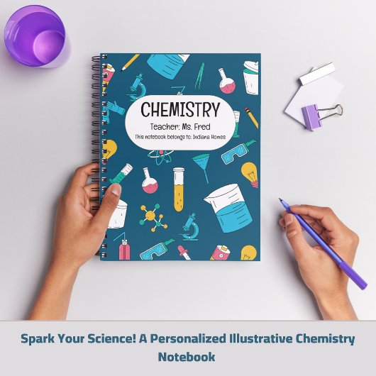 Persoonlijk Chemie Notitieboek – Aangepaste Naam O