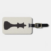 Persoonlijk Chic Chevron Chess Bagagelabel (Voorkant horizontaal)