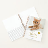Persoonlijk Chic Gescheurd Foto Kat Dankbaarheidsd Notitieboek (Binnen)