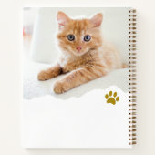 Persoonlijk Chic Gescheurd Foto Kat Dankbaarheidsd Notitieboek (Achterkant)