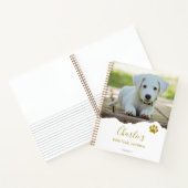 Persoonlijk Chic Gescheurde Foto Hond Dankbaarheid Notitieboek (Binnen)