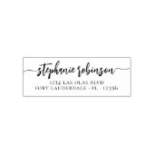 Persoonlijk Chic Lettertype Informele Retouradres Zelfinktende Stempel (Design)