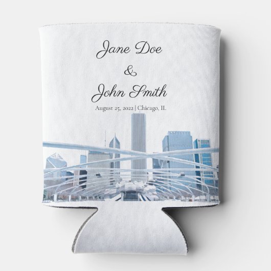 Persoonlijk Chicago Blikjeskoeler (Achterkant)