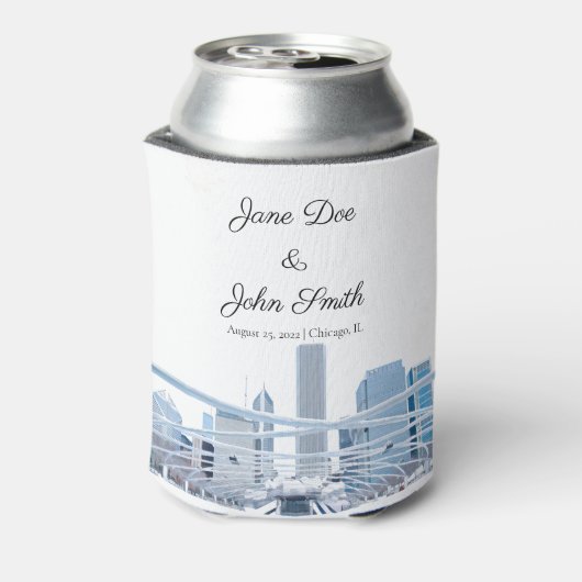 Persoonlijk Chicago Blikjeskoeler (Blikje Achterkant)