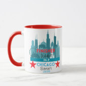 Persoonlijk Chicago Marathon 2025 cadeau voor hard Mok (Links)