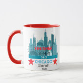 Persoonlijk Chicago Marathon 2025 Cadeau Voor Hard Mok (Links)