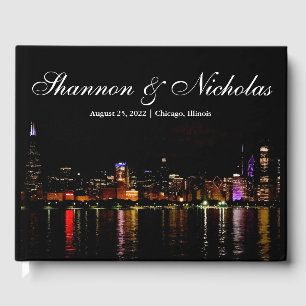 Persoonlijk Chicago Skyline Guest Book Gastenboek