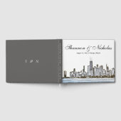 Persoonlijk Chicago Skyline Guest Book Gastenboek (Volledig)