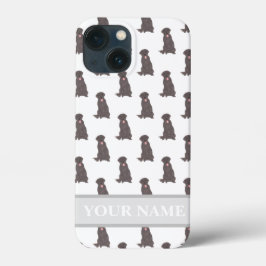 Persoonlijk Chocolade Lab Labrador Dog Case-Mate iPhone Case