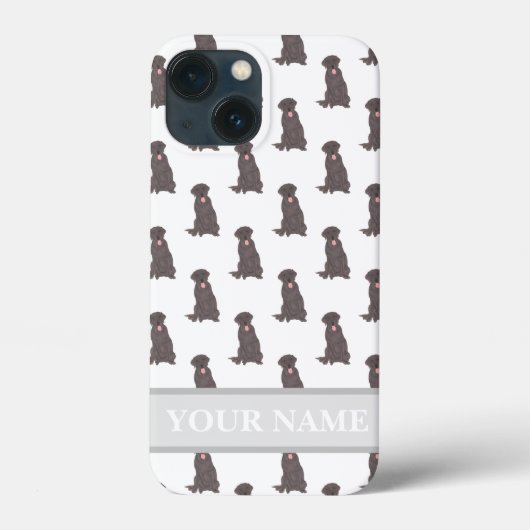 Persoonlijk Chocolade Lab Labrador Dog Case-Mate iPhone Case (Achterkant)