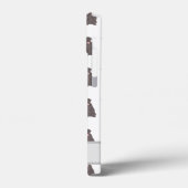 Persoonlijk Chocolade Lab Labrador Dog Case-Mate iPhone Case (Achterkant / Links)