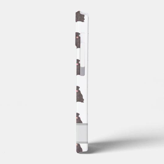 Persoonlijk Chocolade Lab Labrador Dog Case-Mate iPhone Case (Achterkant / Links)