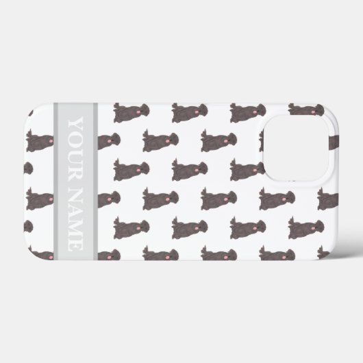 Persoonlijk Chocolade Lab Labrador Dog Case-Mate iPhone Case (Achterkant (horizontaal))