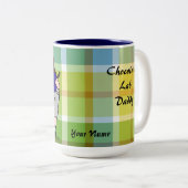 Persoonlijk Chocolade Lab Papa Pset Tweekleurige Koffiemok (Voorkant rechts)