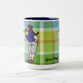 Persoonlijk Chocolade Lab Papa Pset Tweekleurige Koffiemok (Center)