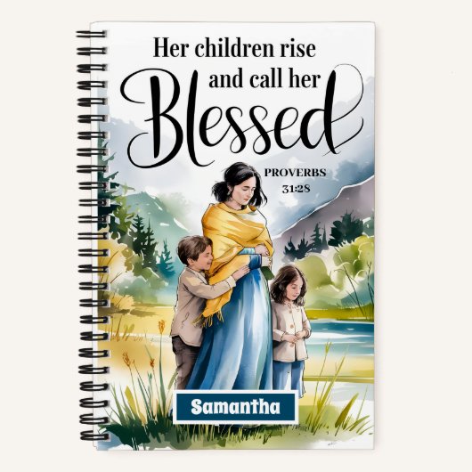 Persoonlijk Christelijk Dagboek Voor Haar Kinderen Notitieboek (Voorkant)