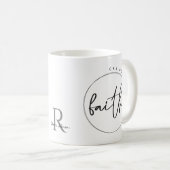 Persoonlijk Christelijk geloof kan bergen verplaat Koffiemok (Voorkant rechts)