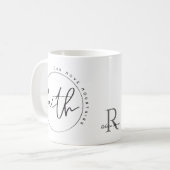 Persoonlijk Christelijk geloof kan bergen verplaat Koffiemok (Voorkant links)