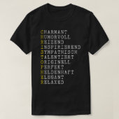 Persoonlijk Christopher Adjective T-Shirt (Design voorkant)