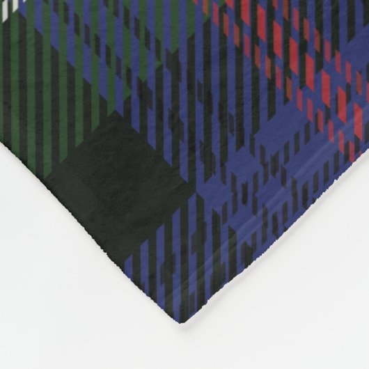 Persoonlijk Cisco Sutherland Tartan Pset Naam toev Fleece Deken (Hoek)