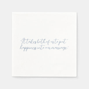 Persoonlijk Citaat of Zong Lyric Wedding Servet
