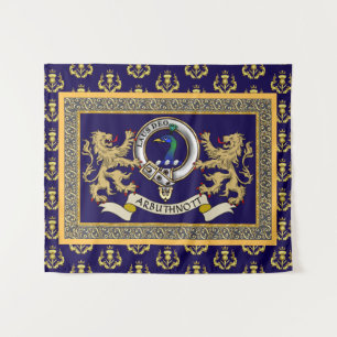 Persoonlijk Clan Badge Arbuthnott Blauw Wandkleed