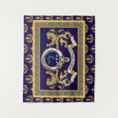 Persoonlijk Clan Badge Arbuthnott Blauw Wandkleed (Voorkant)