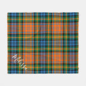 Persoonlijk Clan Murray Pset Tartan Patroon Fleece Deken (Voorkant (Horizontaal))