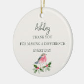 Persoonlijk CNA Kerst Dank Geschenk Keramisch Ornament (Links)