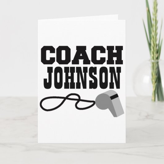 Persoonlijk Coach Fluit T Shirt Kaart (Voorkant)