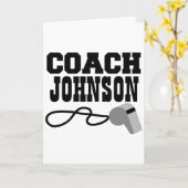 Persoonlijk Coach Fluit T Shirt Kaart (Gele Bloem)