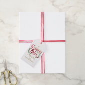 Persoonlijk comfort en vreugde met Kerstmis Cadeaulabel (Met Touw)