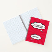 Persoonlijk Comic Notitieboek | Rood Pop Art Dagbo (Binnen)