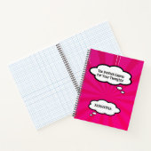 Persoonlijk Comic Notitieboek | Roze Pop Art Dagbo (Binnen)
