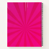 Persoonlijk Comic Notitieboek | Roze Pop Art Dagbo (Achterkant)