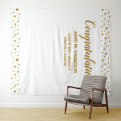 Persoonlijk Confetti Gefeliciteerd Geslaagd Afgest Wandkleed (In Situ (horizontaal))