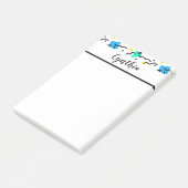 Persoonlijk confetti post-it® notes (Schuin)