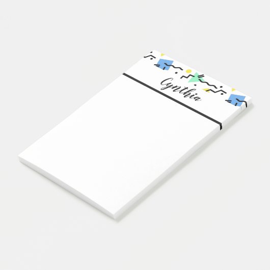 Persoonlijk confetti post-it® notes (Schuin)