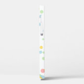 Persoonlijk confetti-stippenpatroon iPhone 12 hoes (Achterkant / Links)