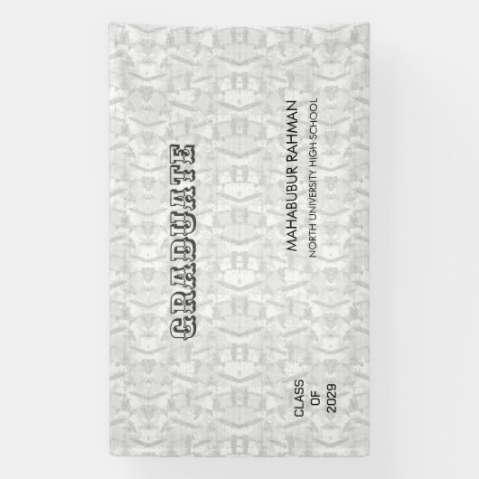 Persoonlijk congratulatiebord spandoek (Verticaal)