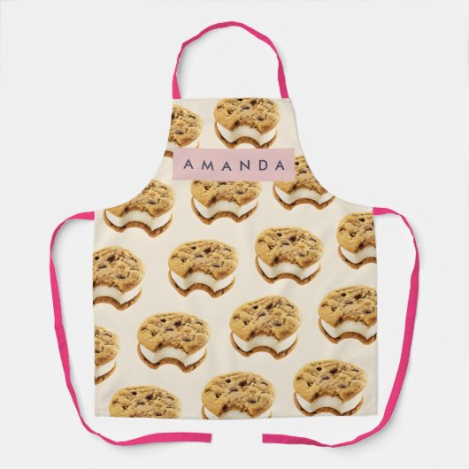 Persoonlijk Cookie Ijs Sandwich Patroon Schort (Voorkant)
