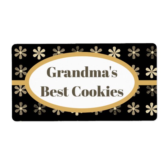 Persoonlijk Cookie Label, Oma's Beste Label (Voorkant)